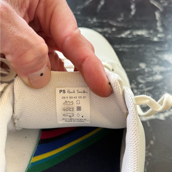 PS Paul Smith White Sneakers with Graphic Details - Picture 10 of 12